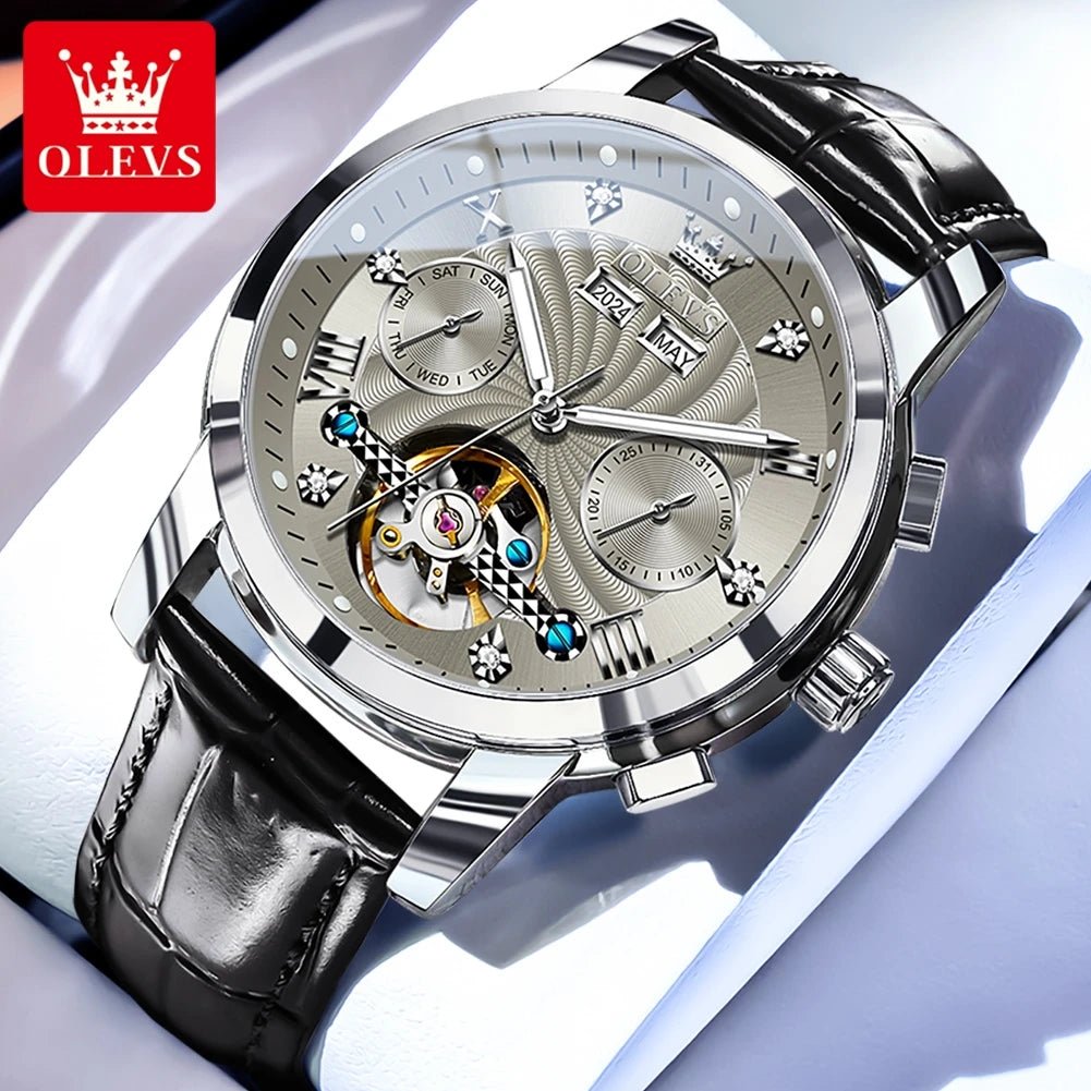 OLEVS 7088 Flywheel Date Homme - Kyoukaï
