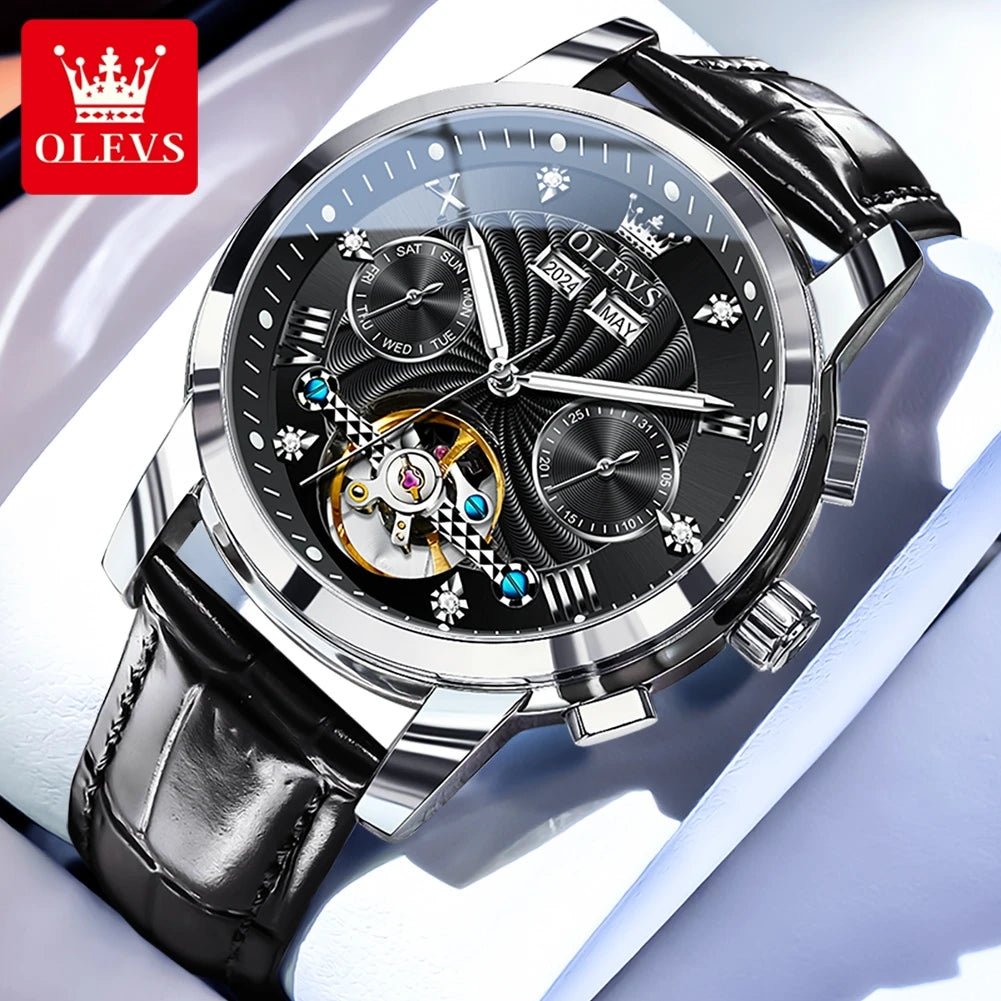 OLEVS 7088 Flywheel Date Homme - Kyoukaï