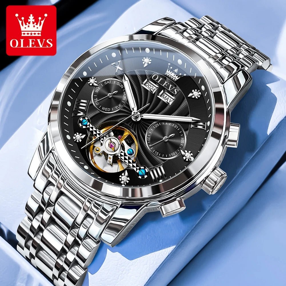 OLEVS 7088 Flywheel Date Homme - Kyoukaï