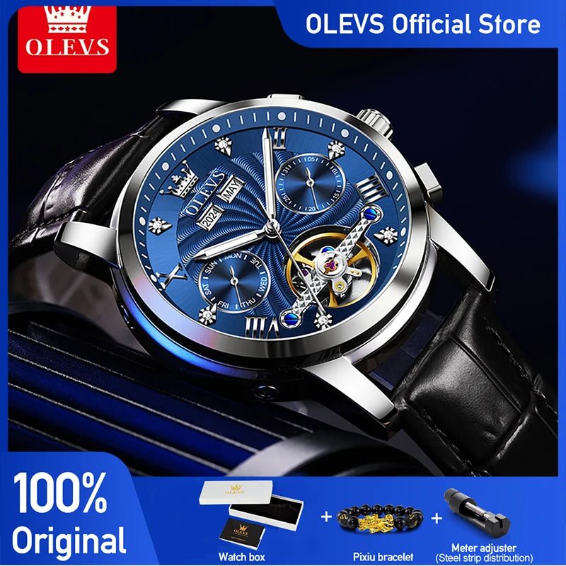 OLEVS 7088 Flywheel Date Homme - Kyoukaï