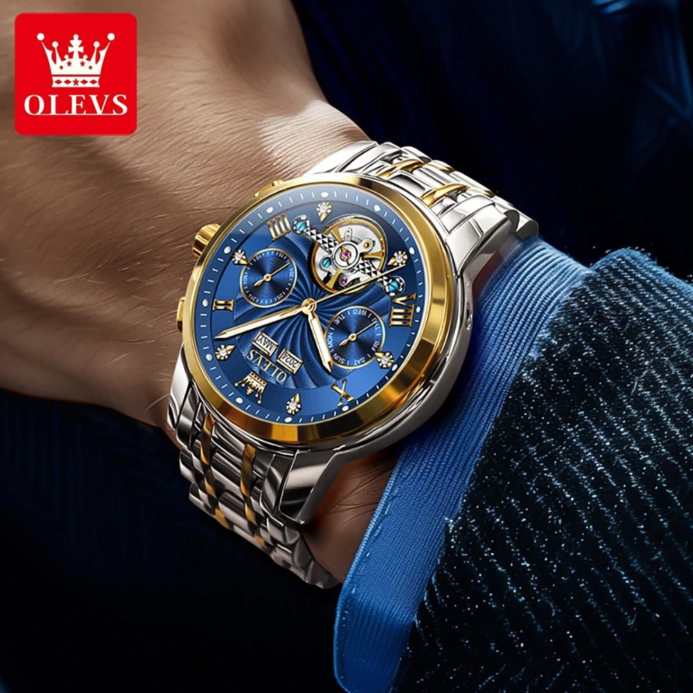 OLEVS 7088 Flywheel Date Homme - Kyoukaï