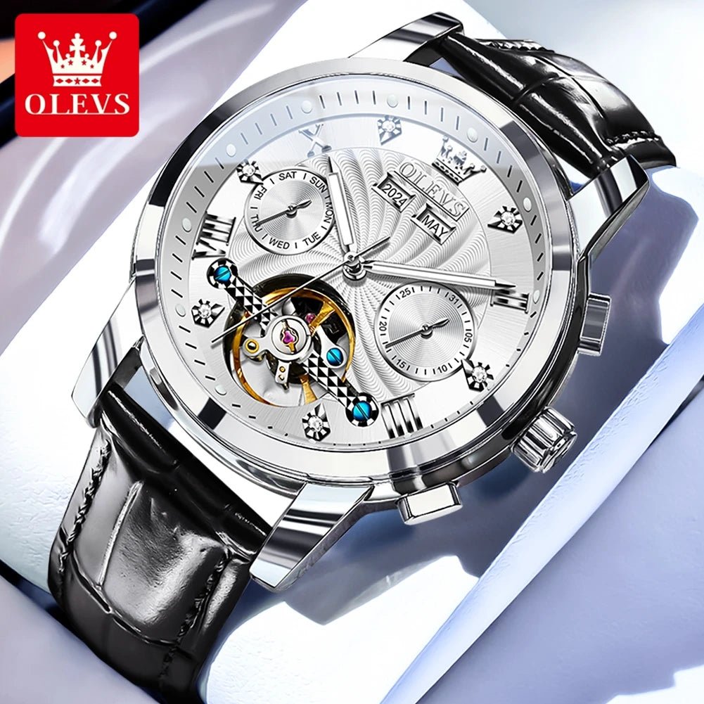 OLEVS 7088 Flywheel Date Homme - Kyoukaï