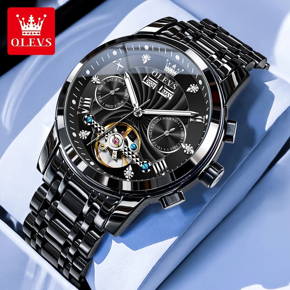 OLEVS 7088 Flywheel Date Homme - Kyoukaï