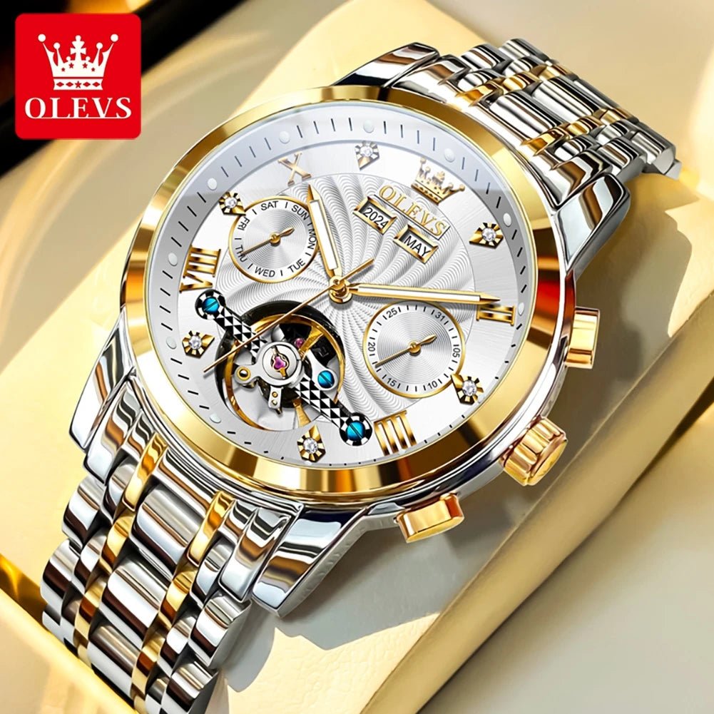 OLEVS 7088 Flywheel Date Homme - Kyoukaï