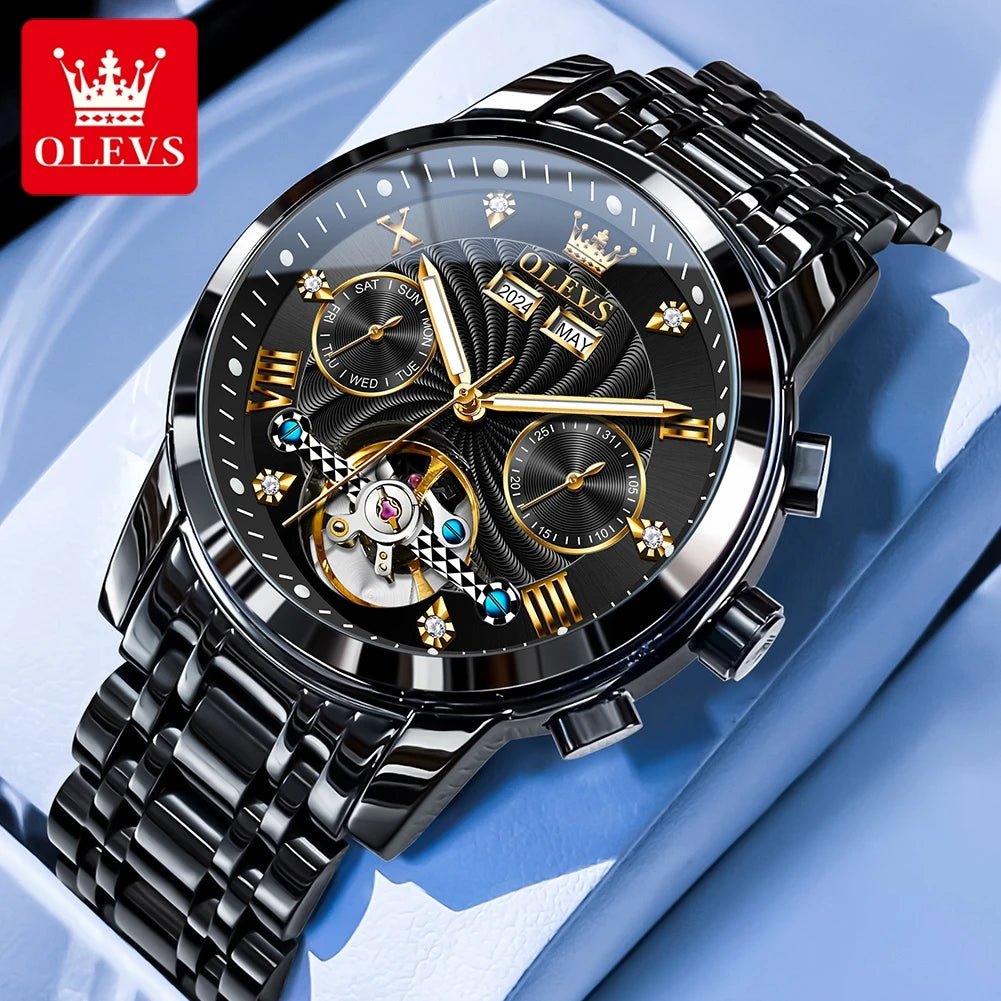 OLEVS 7088 Flywheel Date Homme - Kyoukaï