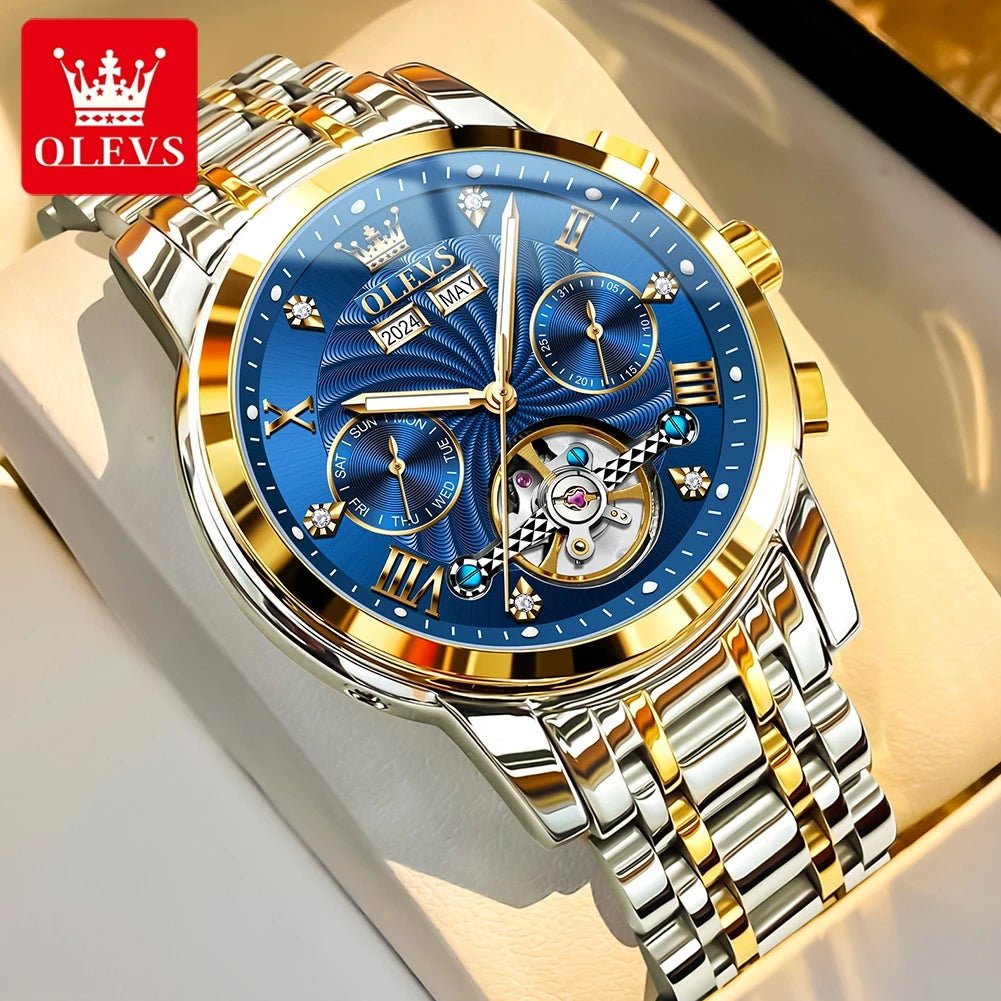 OLEVS 7088 Flywheel Date Homme - Kyoukaï
