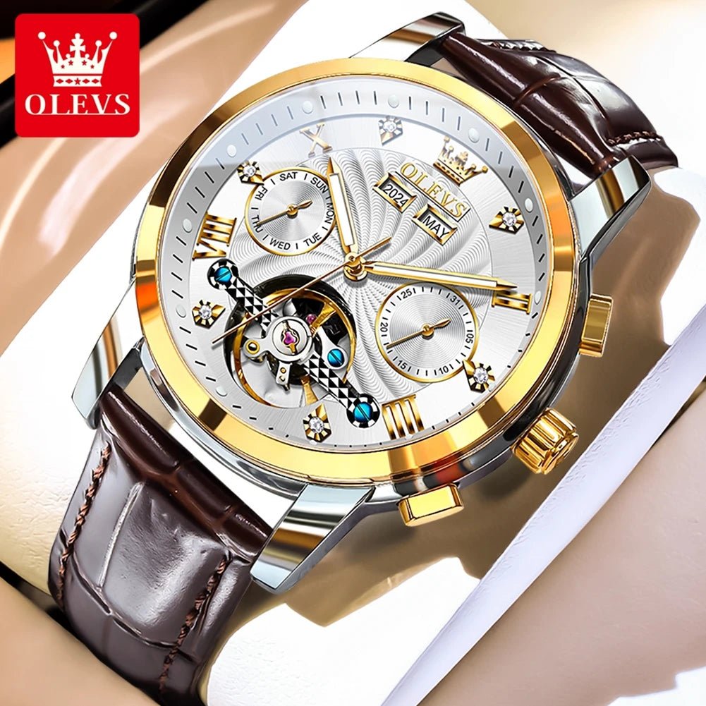 OLEVS 7088 Flywheel Date Homme - Kyoukaï