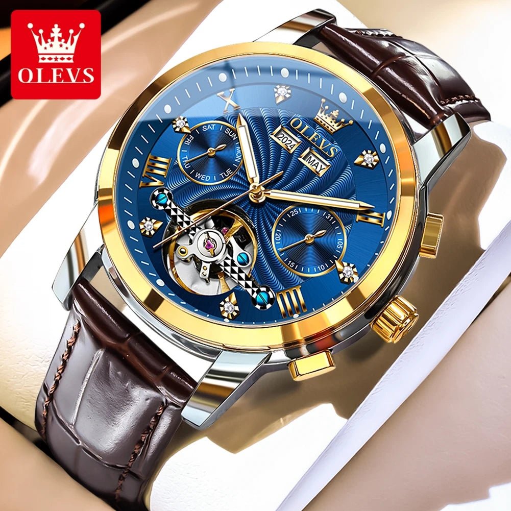 OLEVS 7088 Flywheel Date Homme - Kyoukaï