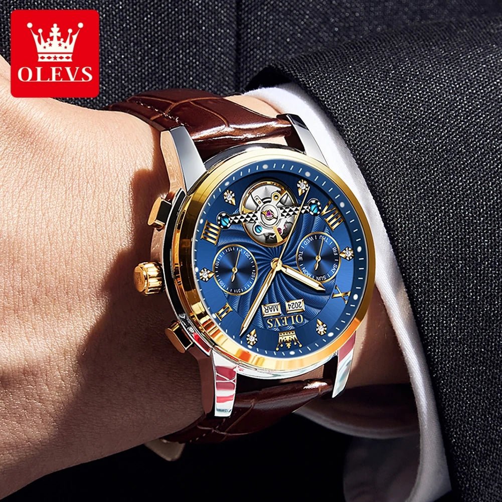 OLEVS 7088 Flywheel Date Homme - Kyoukaï