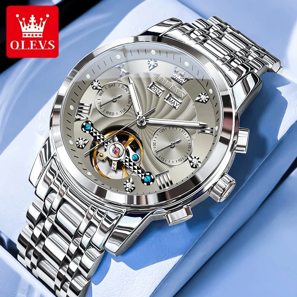 OLEVS 7088 Flywheel Date Homme - Kyoukaï