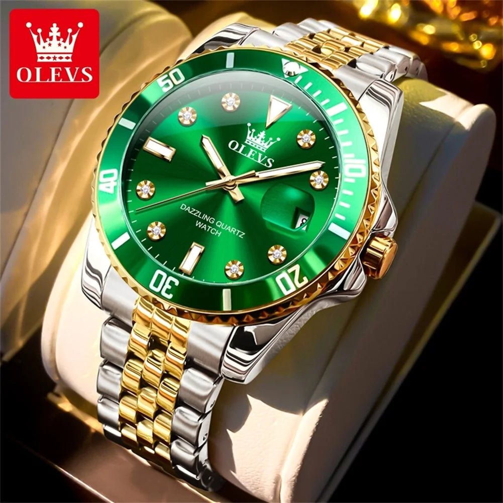 OLEVS 9809 Zircon Date Homme - Kyoukaï