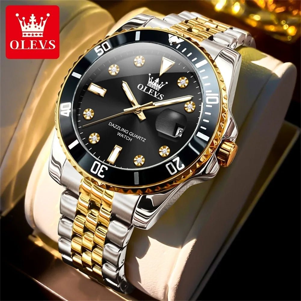 OLEVS 9809 Zircon Date Homme - Kyoukaï