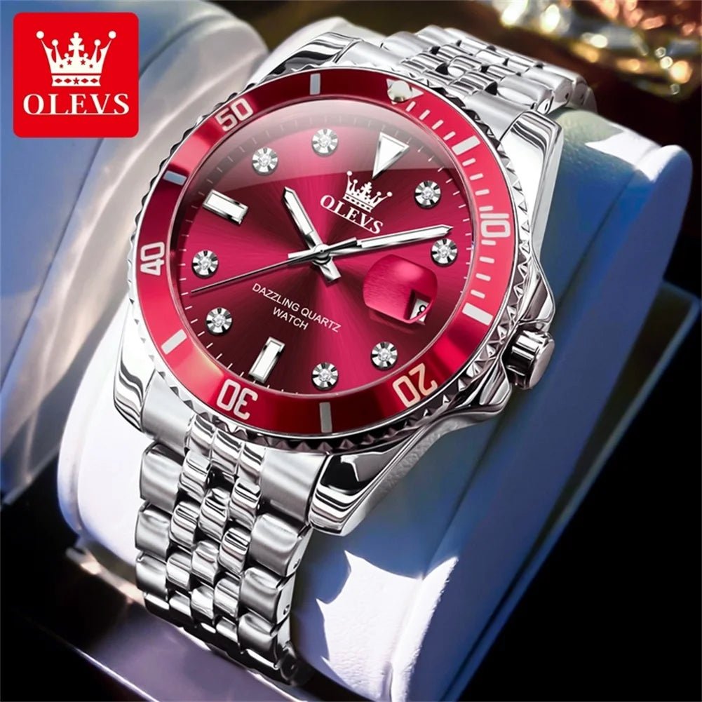 OLEVS 9809 Zircon Date Homme - Kyoukaï