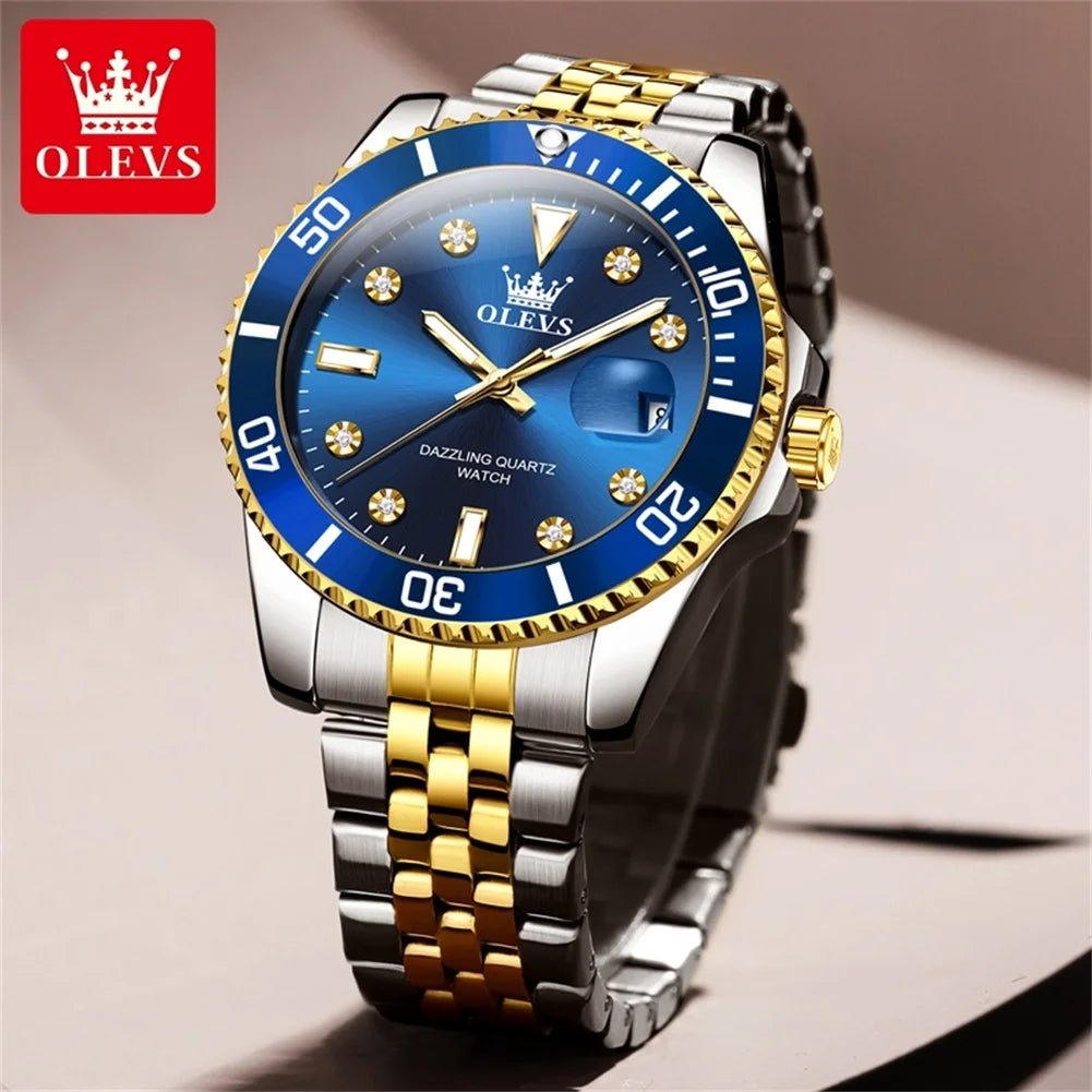 OLEVS 9809 Zircon Date Homme - Kyoukaï