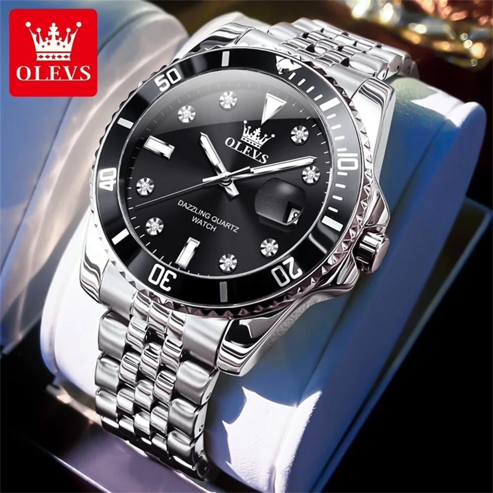 OLEVS 9809 Zircon Date Homme - Kyoukaï