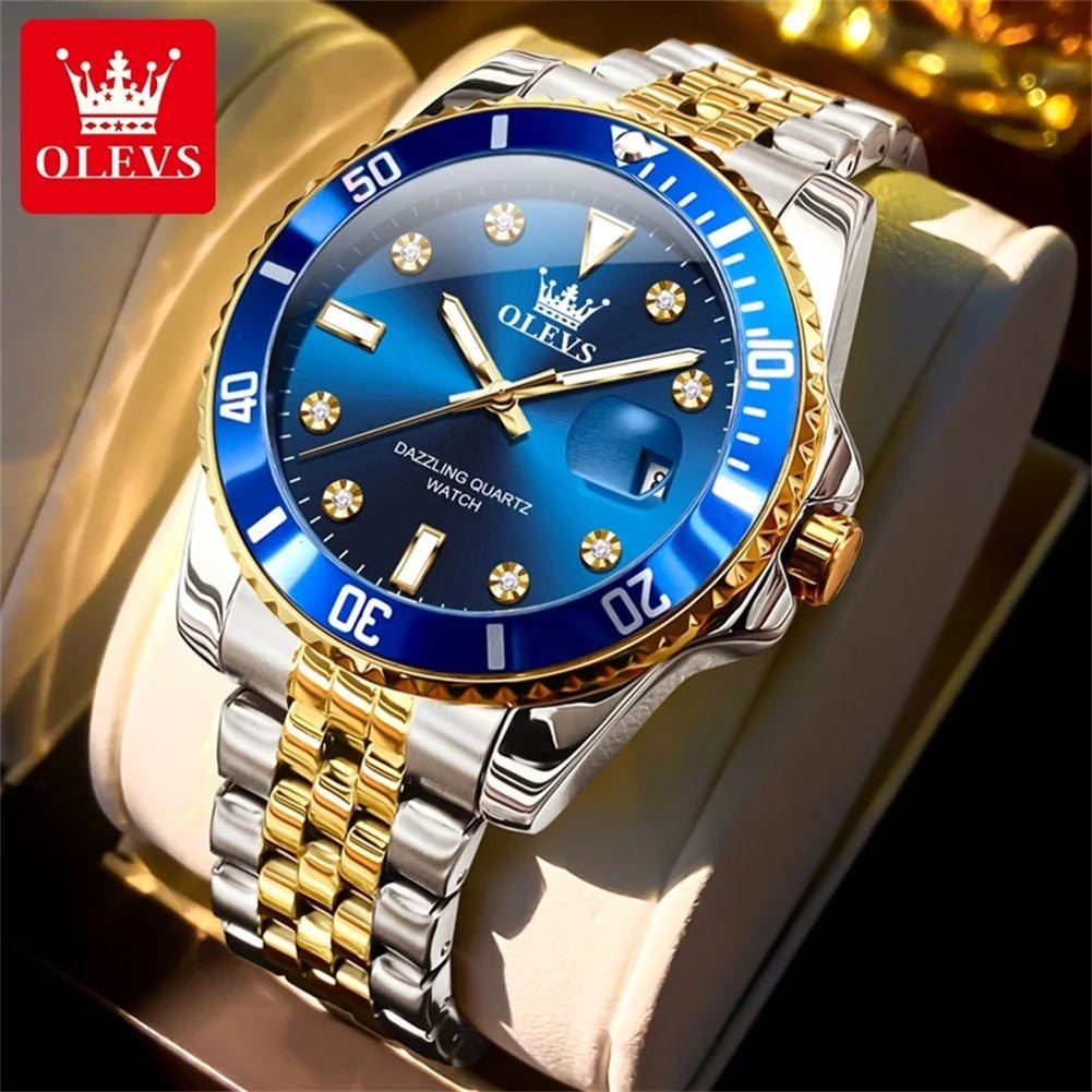 OLEVS 9809 Zircon Date Homme - Kyoukaï