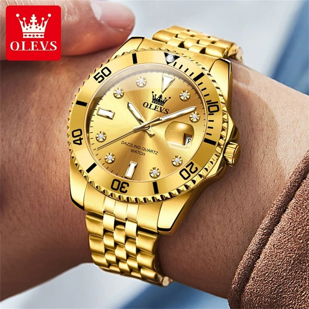 OLEVS 9809 Zircon Date Homme - Kyoukaï