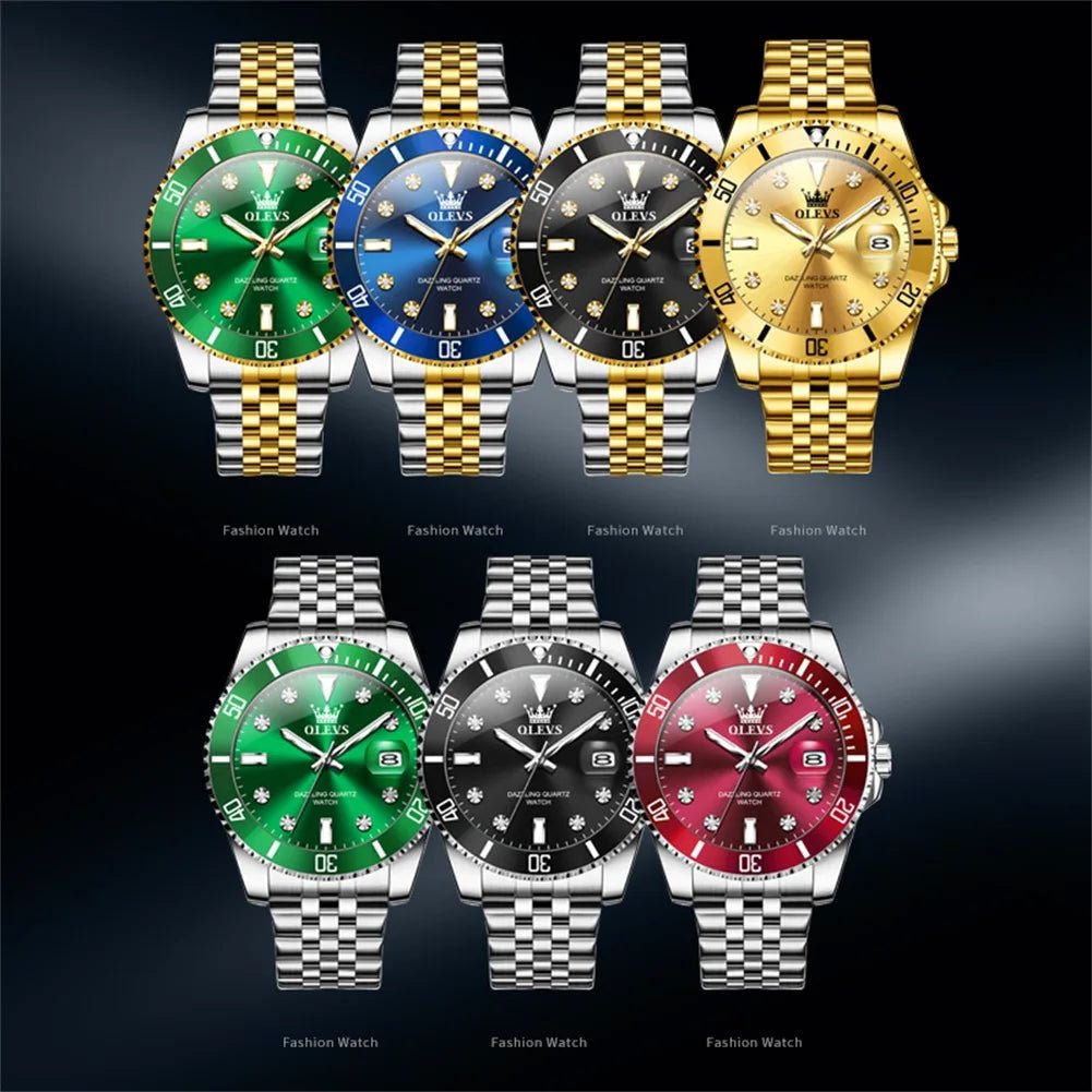 OLEVS 9809 Zircon Date Homme - Kyoukaï