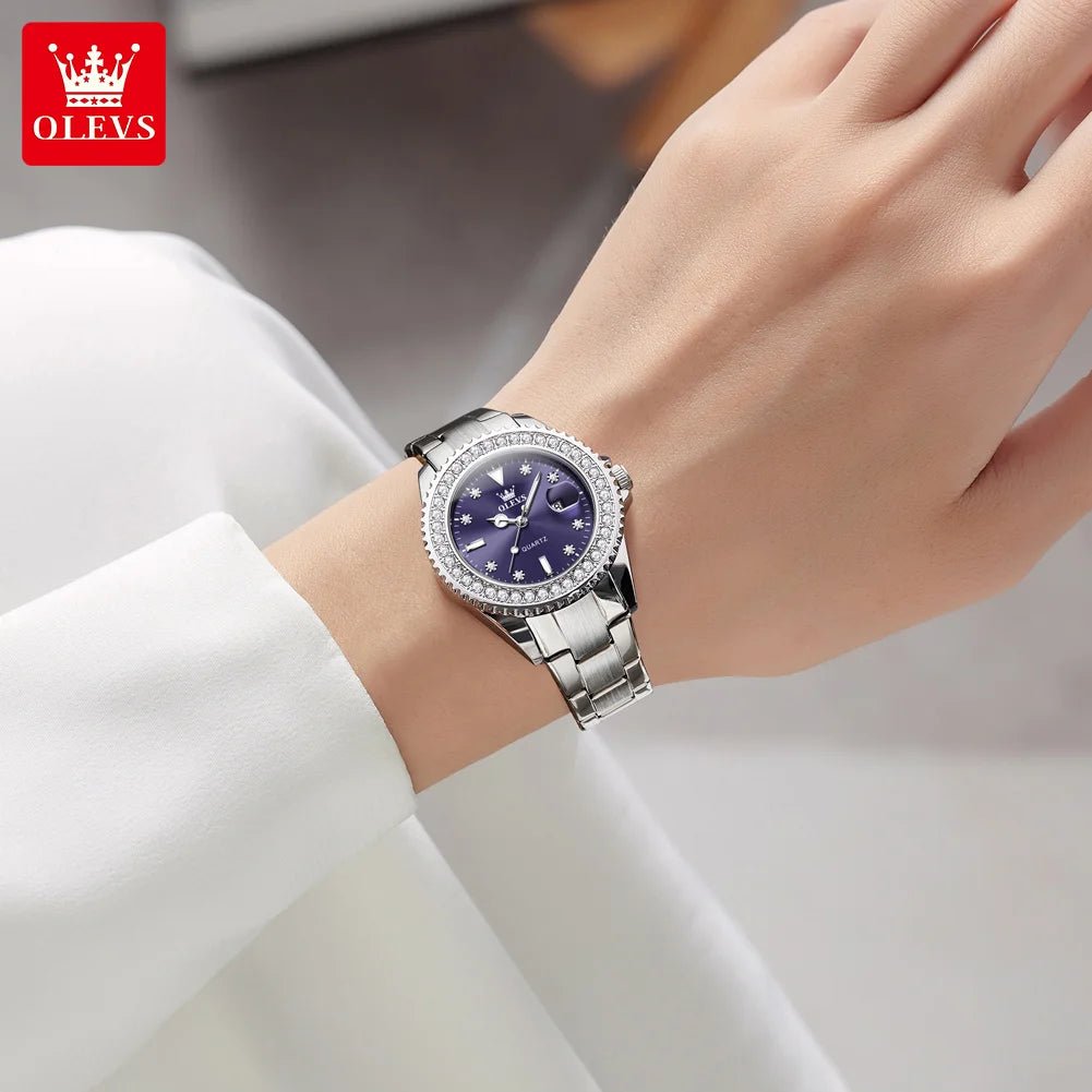 OLEVS 9945 Diamant Violet Femme - Kyoukaï