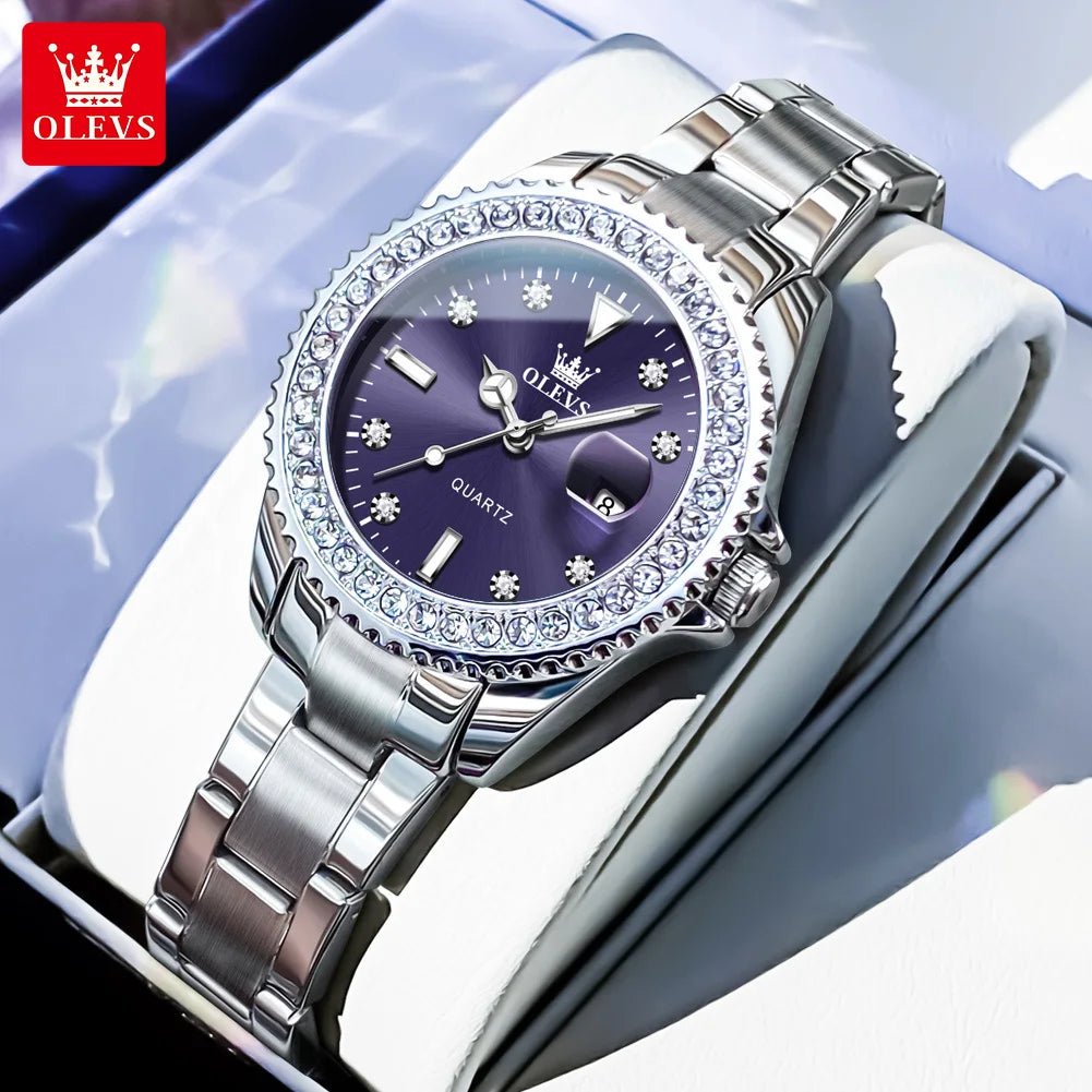 OLEVS 9945 Diamant Violet Femme - Kyoukaï