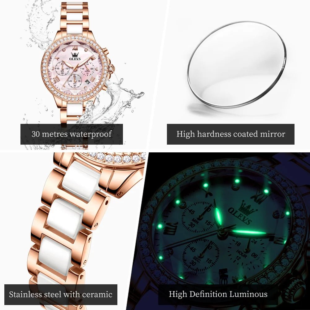 OLEVS 9999 Céramique Rose Femme - Kyoukaï