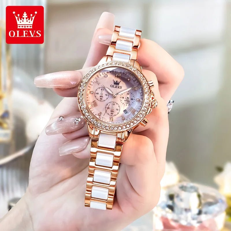 OLEVS 9999 Céramique Rose Femme - Kyoukaï