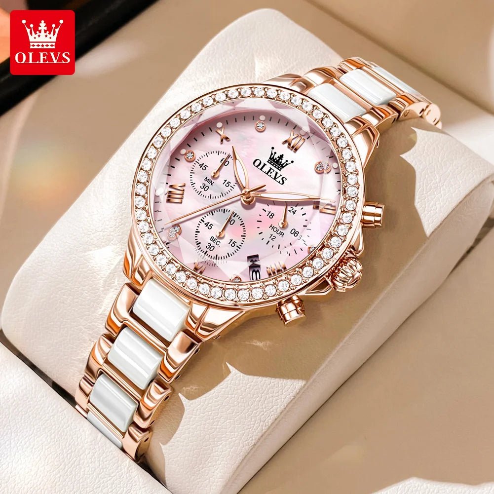 OLEVS 9999 Céramique Rose Femme - Kyoukaï