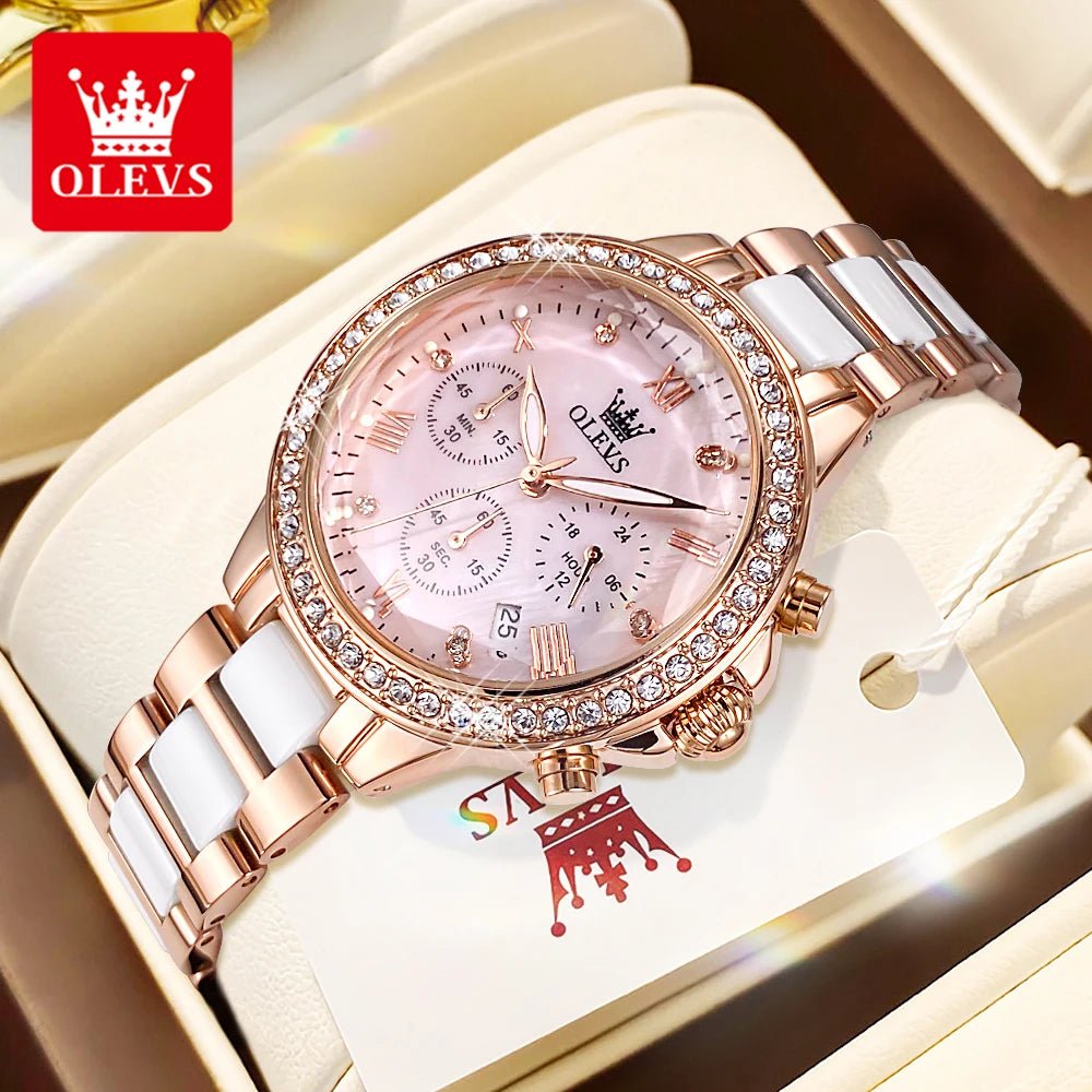 OLEVS 9999 Céramique Rose Femme - Kyoukaï