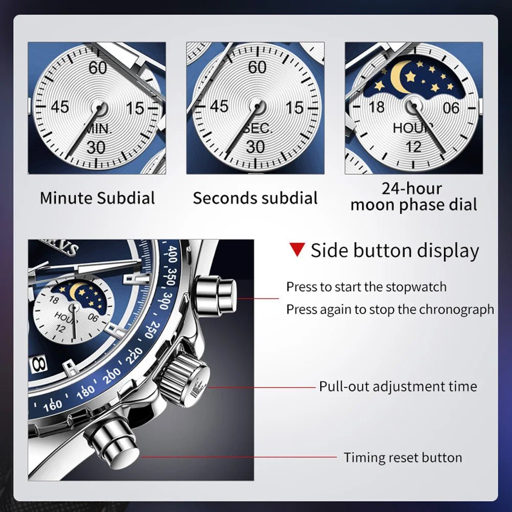 OLEVS Chronographe Casual Homme - Kyoukaï