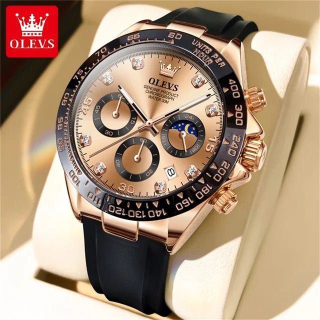 OLEVS Chronographe Phase Lune - Kyoukaï