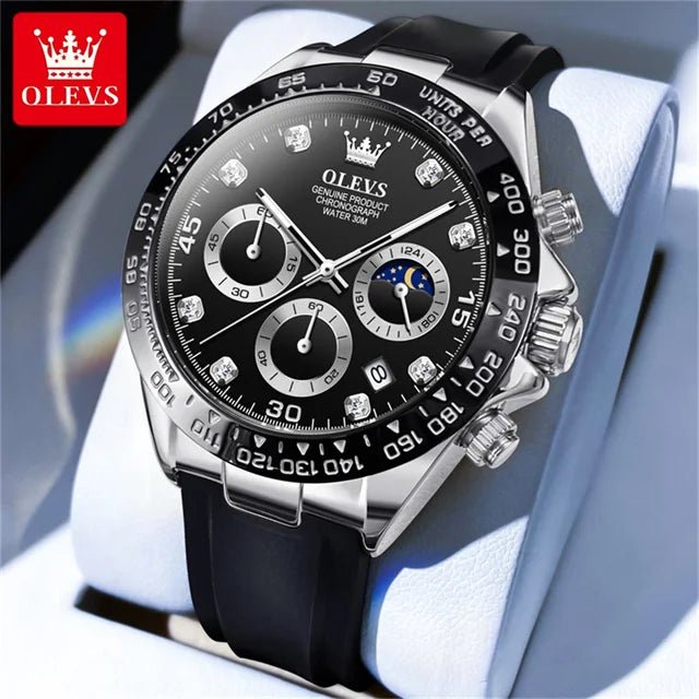OLEVS Chronographe Phase Lune - Kyoukaï