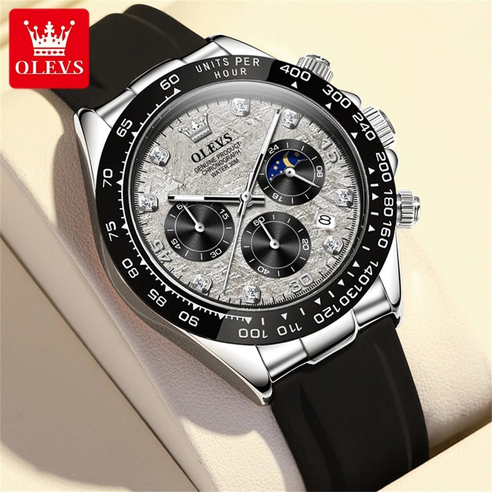 OLEVS Chronographe Phase Lune - Kyoukaï