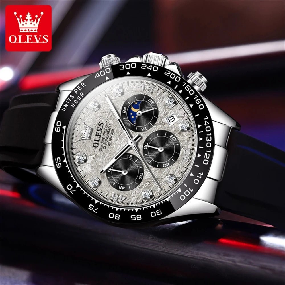 OLEVS Chronographe Phase Lune - Kyoukaï