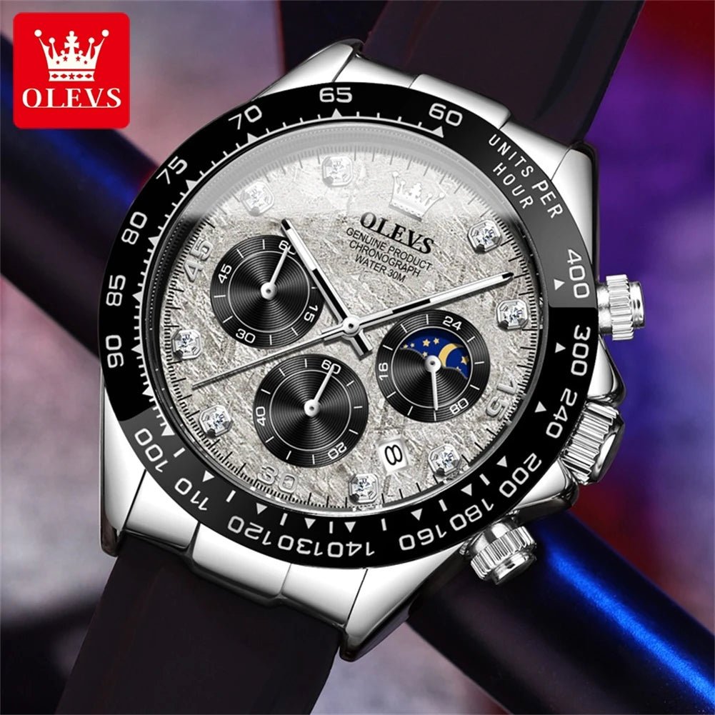 OLEVS Chronographe Phase Lune - Kyoukaï