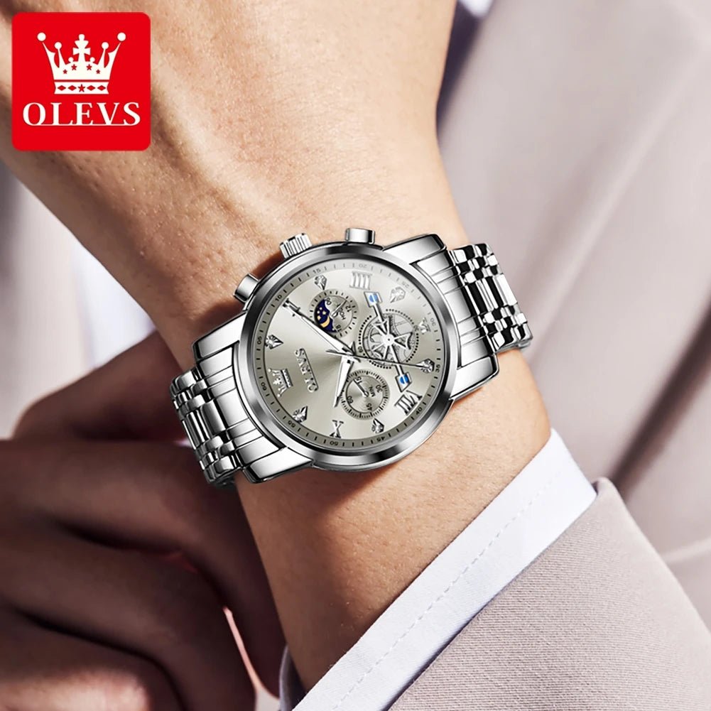 OLEVS Chronographe Phase Lune - Kyoukaï
