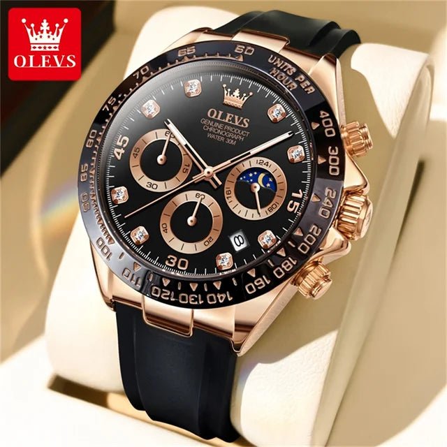 OLEVS Chronographe Phase Lune - Kyoukaï