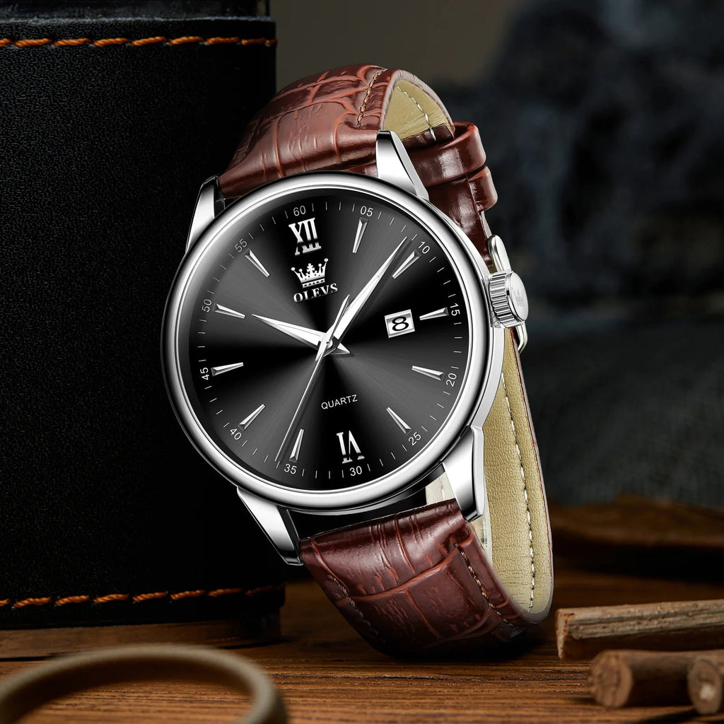 OLEVS Cuir Casual Homme - Kyoukaï