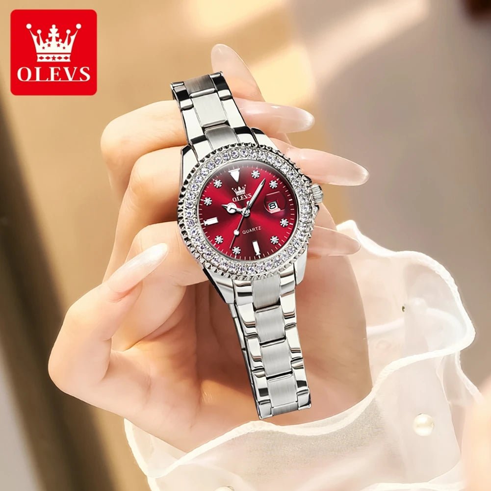 OLEVS Rouge Élégante Femme - Kyoukaï
