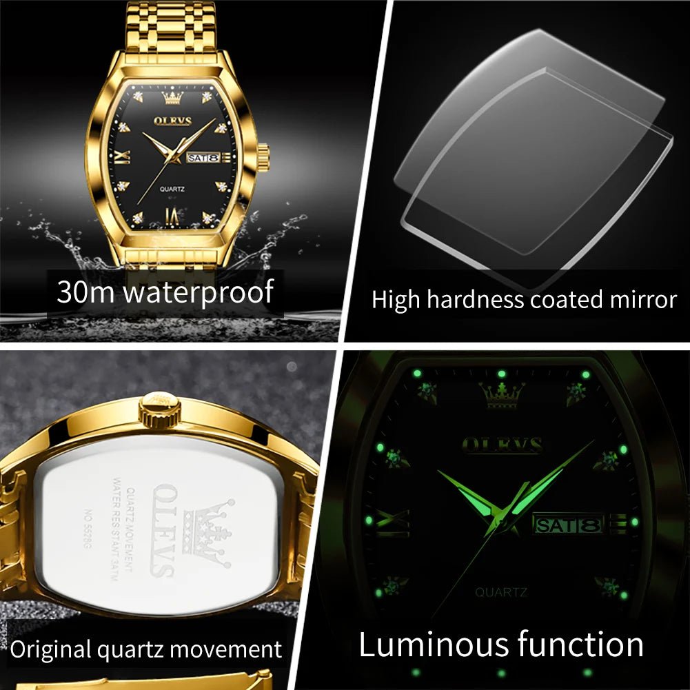 OLEVS Tonneau Quartz Homme - Kyoukaï