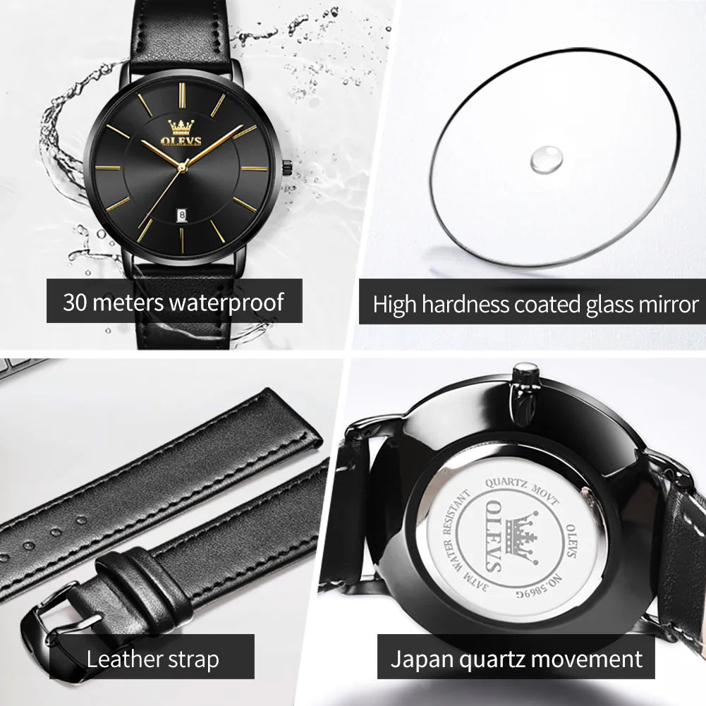 OLEVS Ultra-Fine Cuir Homme - Kyoukaï