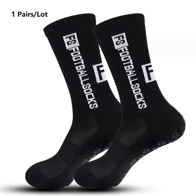 Professional Anti-slip Football Socks Men Women Non-slip Soccer Basketball Tennis Sport Socks Grip Cycling Riding Socks 1 Pair - Kyoukaï