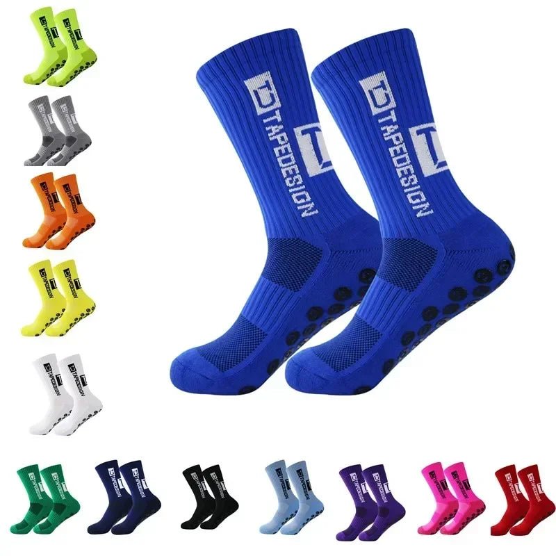 Professional Anti-slip Football Socks Men Women Non-slip Soccer Basketball Tennis Sport Socks Grip Cycling Riding Socks 1 Pair - Kyoukaï