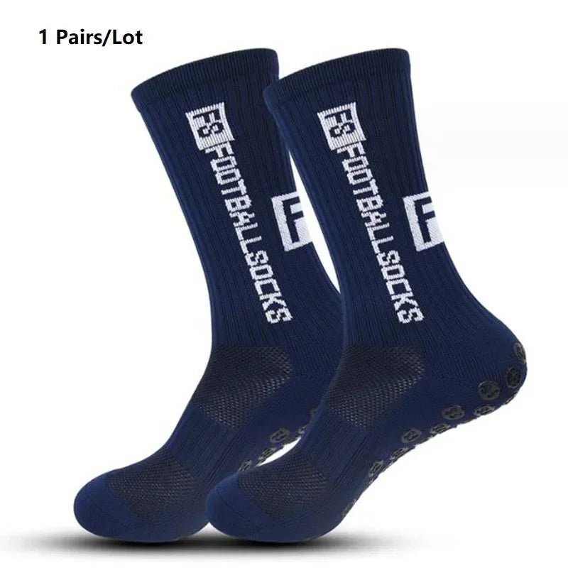 Professional Anti-slip Football Socks Men Women Non-slip Soccer Basketball Tennis Sport Socks Grip Cycling Riding Socks 1 Pair - Kyoukaï