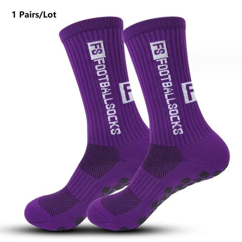 Professional Anti-slip Football Socks Men Women Non-slip Soccer Basketball Tennis Sport Socks Grip Cycling Riding Socks 1 Pair - Kyoukaï