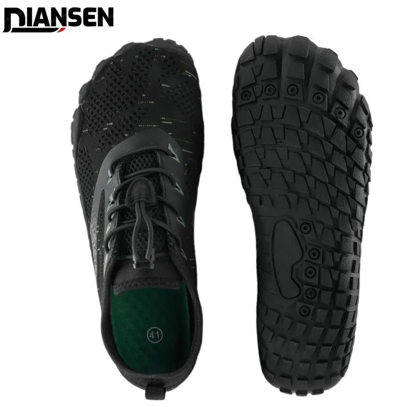 Wide Toe Zero Barefoot Shoes Mens Minimalist Water Shoes Breathable for Walking Rock Climbing Wrestling Trail Running Sneakers - Kyoukaï