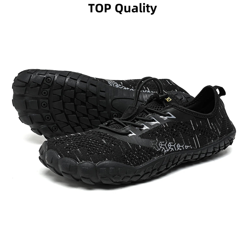 Wide Toe Zero Barefoot Shoes Mens Minimalist Water Shoes Breathable for Walking Rock Climbing Wrestling Trail Running Sneakers - Kyoukaï
